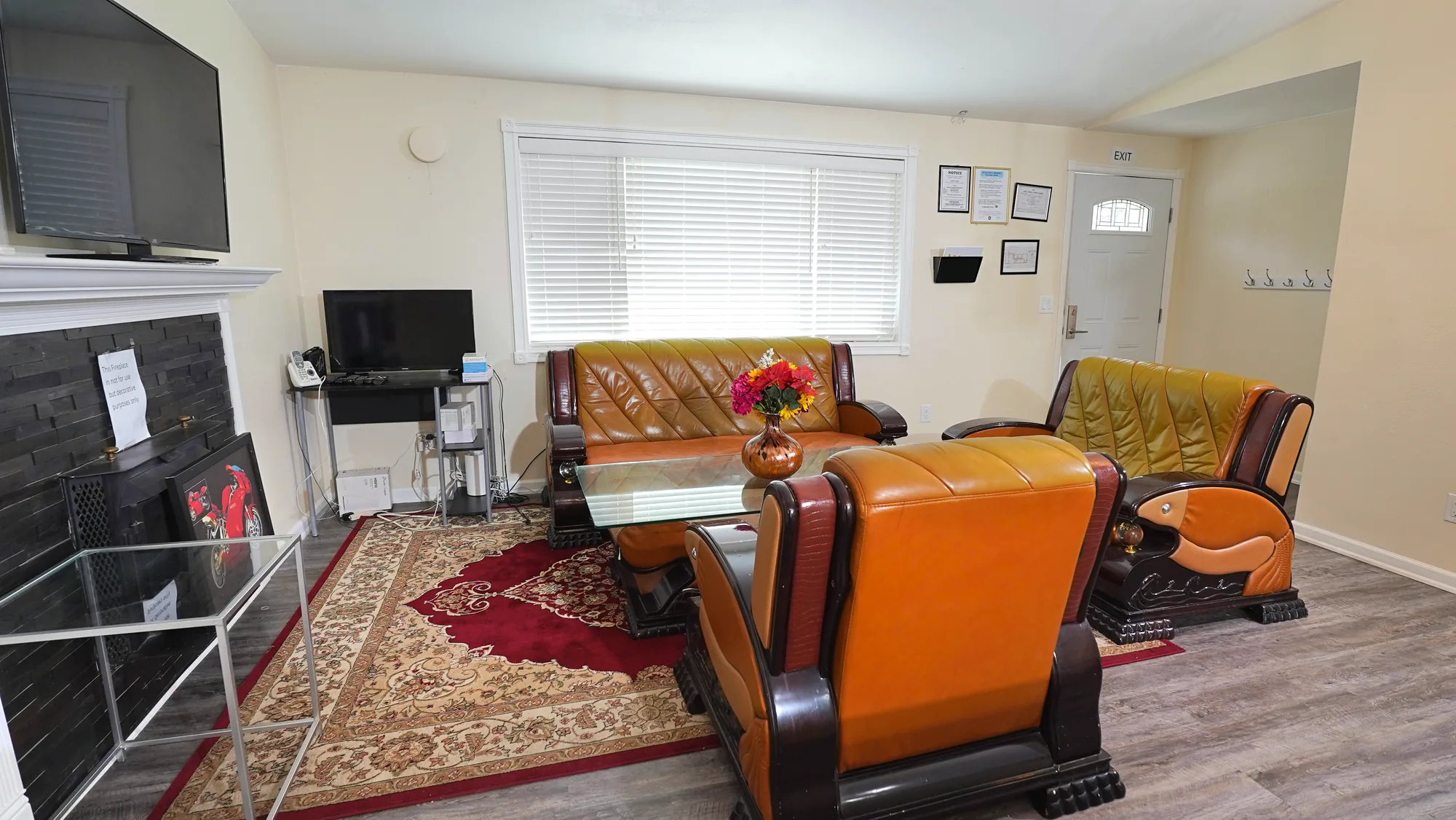 Living room with natural light