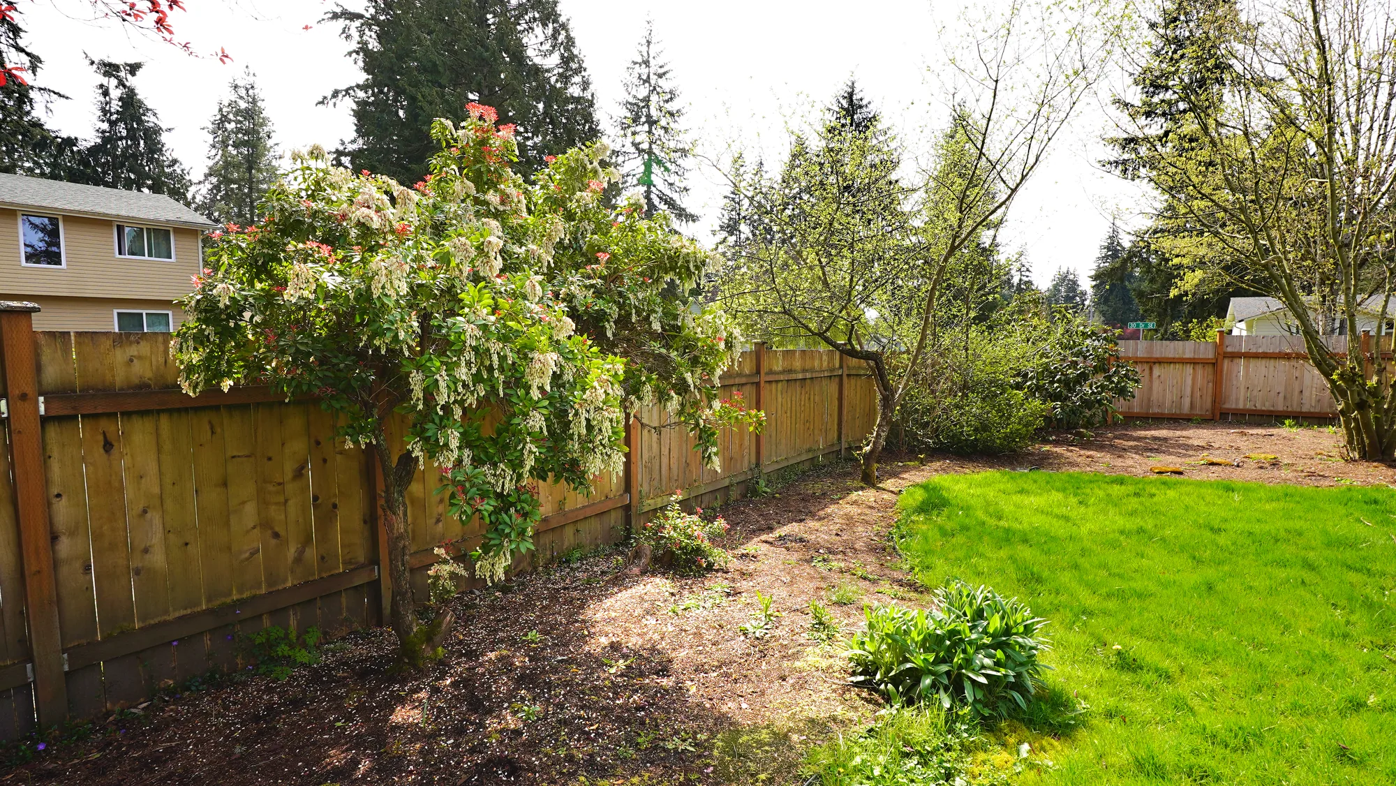 Fenced therapeutic garden